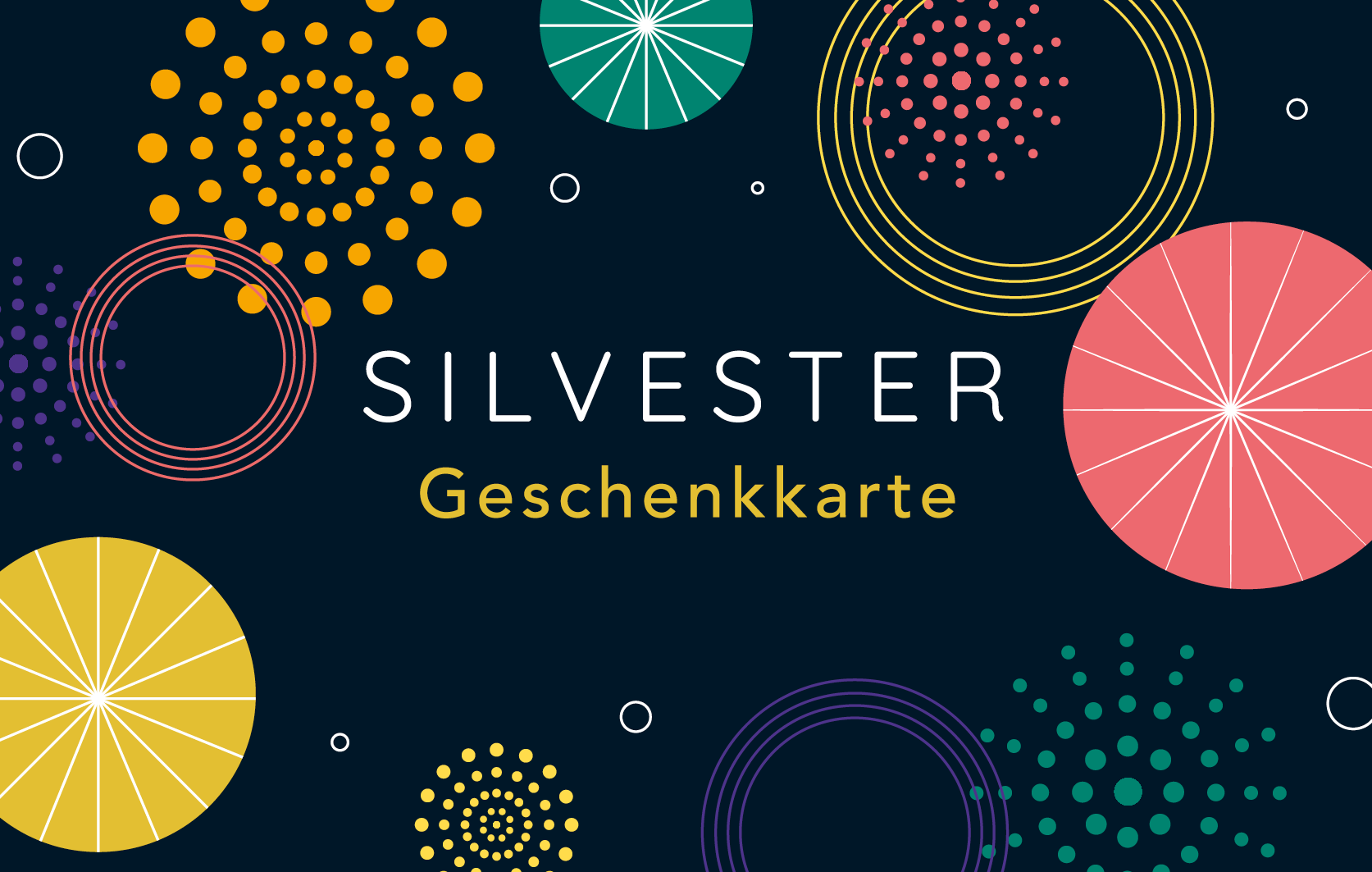 Silvester geschenkkarte