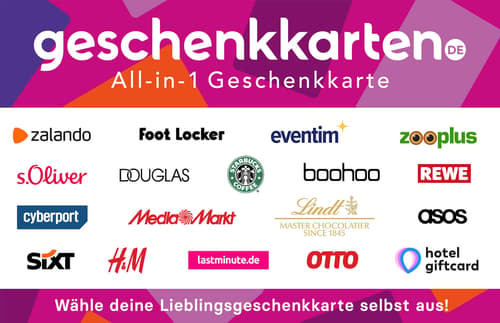 All-in-1 Geschenkkarte