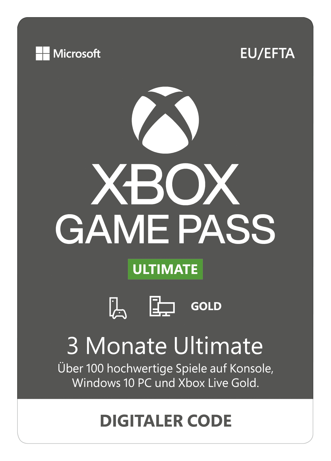 Xbox Live Game Pass Ultimate 3M Geschenkkarte