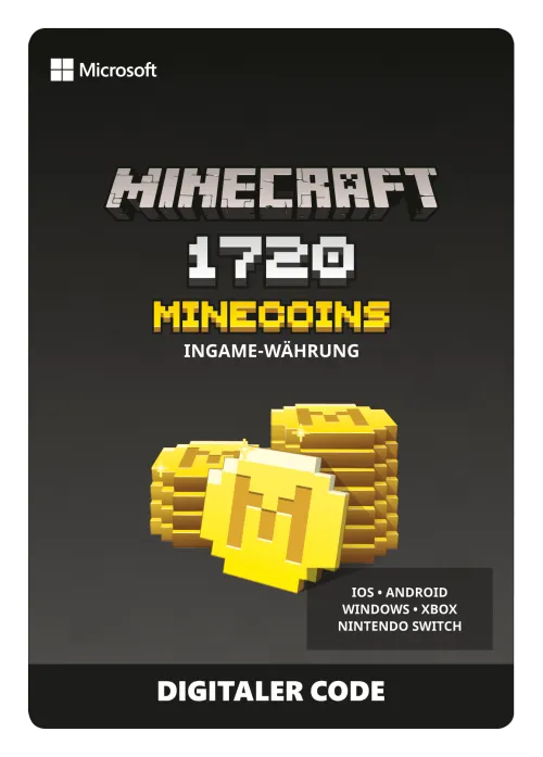 Minecraft Minecoins 1720 – €9.99 Geschenkkarte