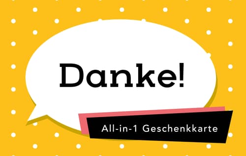 Danke All-in-1 Geschenkkarte