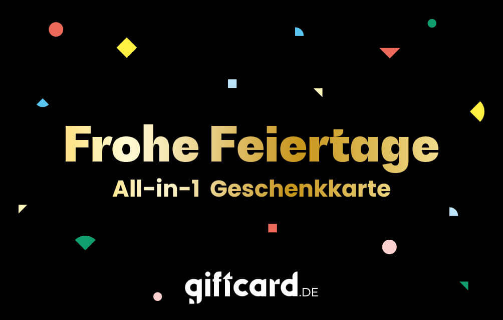 All-in-1 Frohe Festtage Geschenkkarte