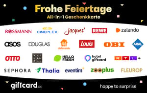 All-in-1 Frohe Festtage Geschenkkarte
